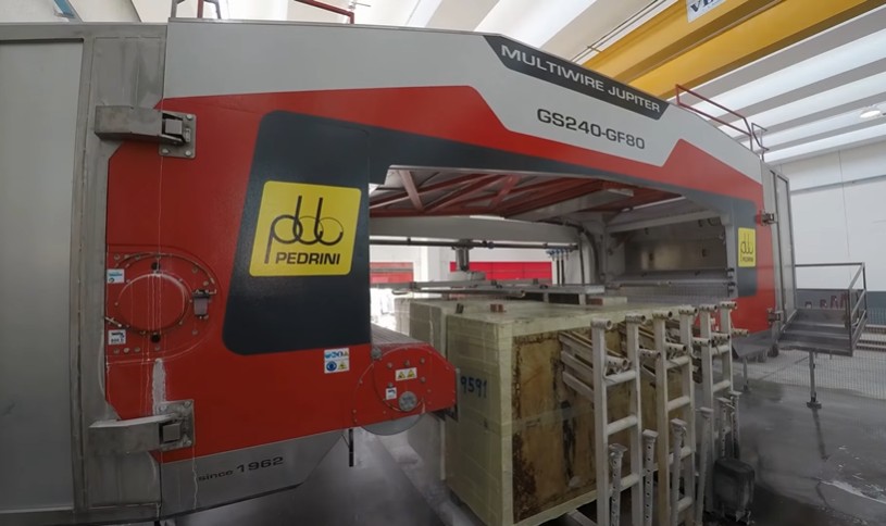 The multiwire saw Pedrini Multiwire Jupiter GS240 GF80